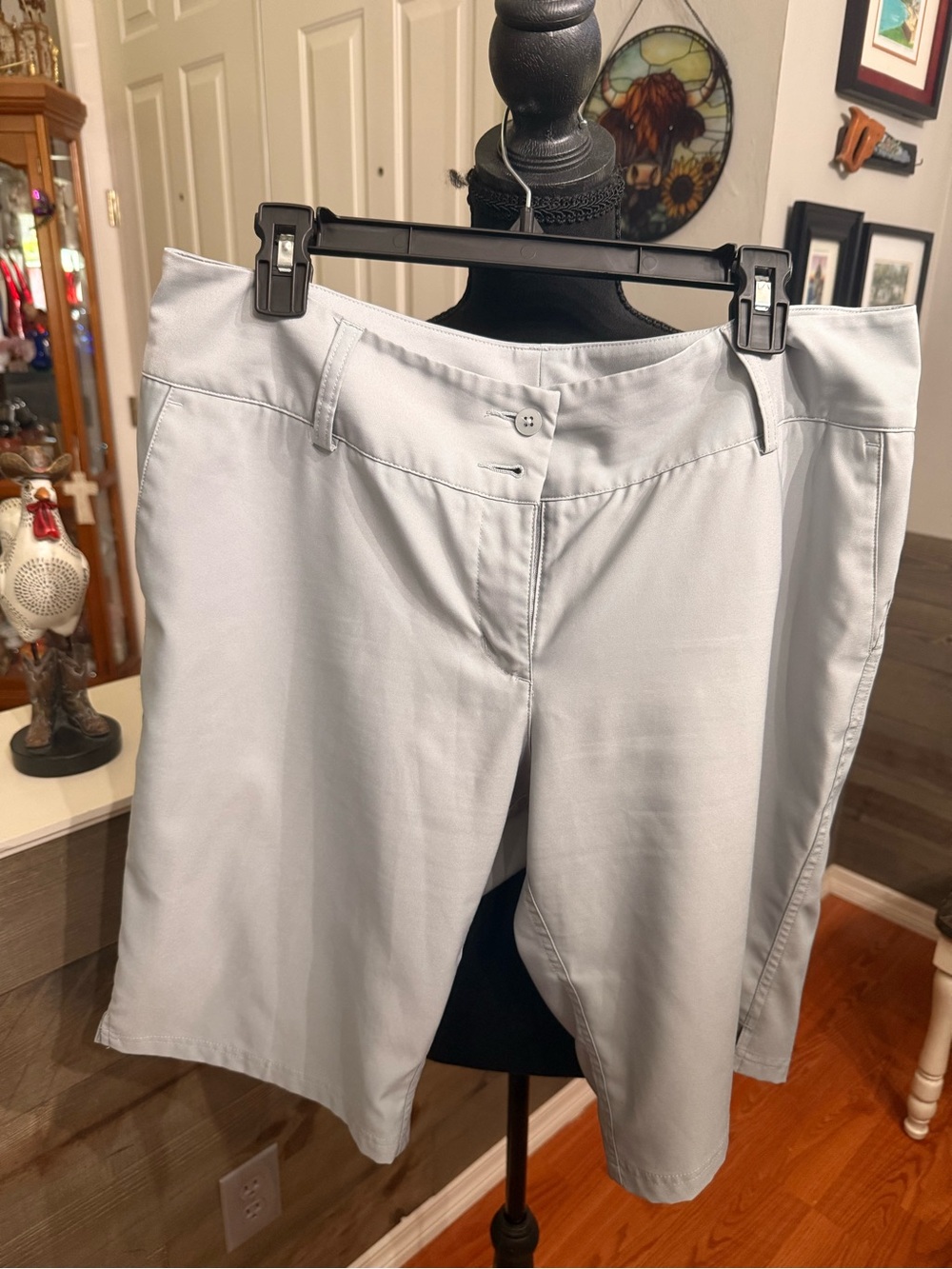 adidas Light Gray Women's Bermuda Shorts